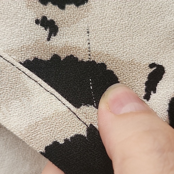 ZARA Beige black animal print round neck mesh sleeveless blouse - Picture 5 of 8